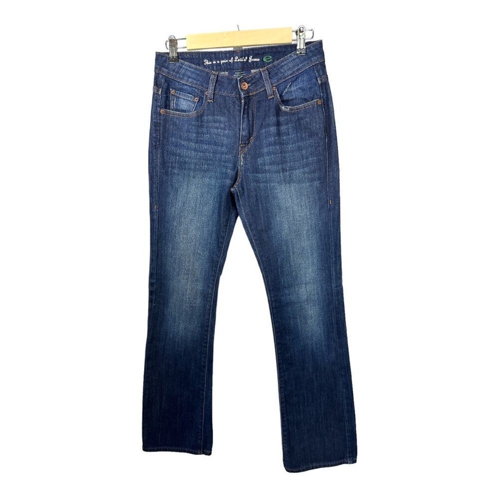 LEVI’S Women’s Contour Boot Eco Sustainable Denim Distressed Jeans Blue Size 6M